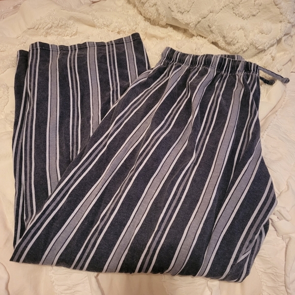 Blue and gray striped PJ Pants - Picture 1 of 3